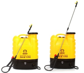 Pompa de stropit electrică tip rucsac Mar-Pol 16L, cu acumulator 12V 8Ah, lance telescopică și set duze - Img 4