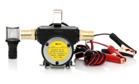 Pompa electrică 24V pentru transfer motorină și ulei KraftDele KD1160, portabilă, cu filtru extern și valvă - Img 3