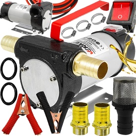 Pompa electrică de transfer ulei și motorină 12V, 160W, 50 l/min, MaxRom, cu accesorii incluse pentru alimentare rapidă