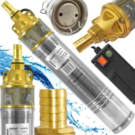 Pompa submersibilă de apă curată MaxRom 0,75 kW, 2400 l/h, înălțime de pompare 60 m, cu cablu 10 m și cutie de comandă - Img 10