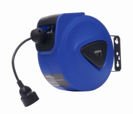 Prelungitor electric automat cu tambur 20 m KraftDele KD4029, montaj perete sau tavan, protecție la supraîncălzire