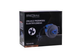Prelungitor electric cu tambur KraftDele KD4045, cablu 10 m 3x1,5 mm², priză 250V/16A, montaj pe perete - Img 11