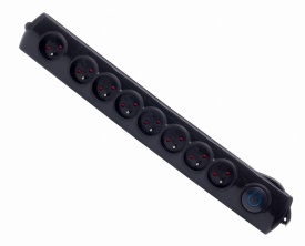 Prelungitor electric KraftDele KD4036, 3 m, 8 prize europene, cu întrerupător, protecție la suprasarcină și siguranță pentru copii - Img 4