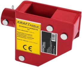 Presă hidraulică pentru arcuri 3T Kraft&Dele KD12514 – Forță 3000kg, Sistem McPherson, Operare la picior, 2 dimensiuni de capete - Img 9
