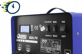 Prostownik auto Mar-Pol GZL-70 RIPPER 12V/24V cu funcție Fast Charge și asistență la pornire, 50A / 250A - Img 6