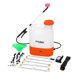 Pulverizator electric cu acumulator 16L KraftDele KD2032, 12V 8Ah, lance telescopică și set accesorii pentru grădină și culturi - Img 2