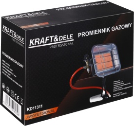 Radiantă pe gaz 4,5 kW KraftDele KD11311, cu montare pe butelie și reglaj continuu al încălzirii - Img 10