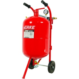Sablator mobil cu rezervor sifon 38L VERKE, 4 duze, furtun 3 m, pentru curatare metal, garduri si piese auto - Img 3