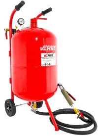 Sablator mobil cu sifon VERKE 76L, 4 duze, furtun 3 m, pentru curatare metal, garduri, zidarie si piese auto - Img 2