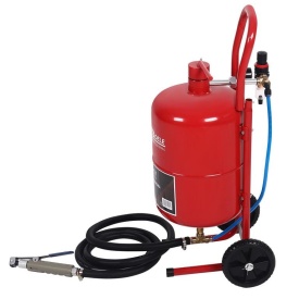 Sablator pneumatic 19L KraftDele KD5879 – aparat de sablare cu furtun și suport mobil - Img 3