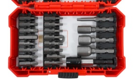 Set biți profesional Verke 42 piese, Torx, imbus și plați, din oțel crom-vanadiu, cu adaptor magnetic și cutie de depozitare - Img 11