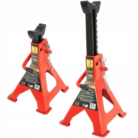 Set capre auto 3T cu siguranță și reglaj pe înălțime, suporturi atelier pentru service și garaj, model V80083 MaxRom - Img 2