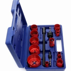 Set carote bimetalice HSS KraftDele KD10345, 17 piese, pentru metal, lemn, plastic și gips-carton, cu valiză - Img 6