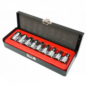 Set chei TORX 1/2" E10-E24 9 elemente VERKE V39111 - Img 3