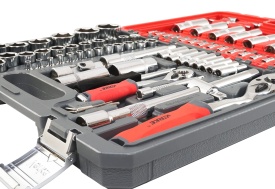 Set chei tubulare 108 piese MaxRom în valiză, trusă completă cu tubulare 1/2 și 1/4 pentru service auto și atelier - Img 4