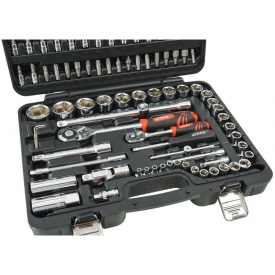 Set chei tubulare 94 piese MaxRom Premium Line din oțel CR-V, cu clichet 72 dinți, pentru service auto și atelier - Img 3