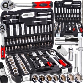Set chei tubulare MaxRom 94 piese cu trusă de transport, clichet, prelungitoare și capete 1/4 și 1/2 pentru service auto și atelier - Img 12