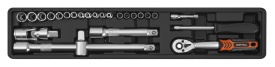 Set complet de scule KraftDele KD11358, 85 piese, în cutie metalică organizată pentru atelier, garaj și lucrări de montaj - Img 7
