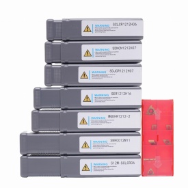 Set cuțite de strung cu plăcuțe amovibile 21 piese KraftDele KD1061, 7 portcuțite 12x12 mm pentru prelucrare precisă - Img 12