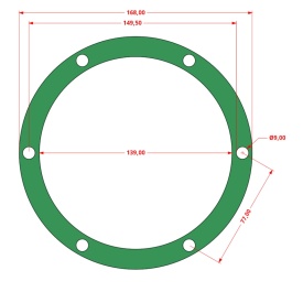 Set de 7 Garnituri set pentru cap compresor de aer V 2x90mm Mod.0.6-8 (E) CH173 – Kraft&Dele
