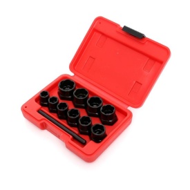 Set extractoare pentru suruburi rupte 10 elemente 10270 – Kraft&Dele