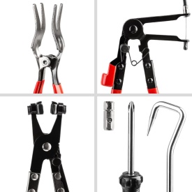 Set profesional 9 piese clești pentru coliere de strângere auto MaxRom, pentru furtunuri, coliere elastice, CLIC și CLIC-R - Img 11