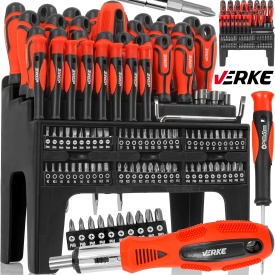 Set profesional de șurubelnițe și biți 100 piese MaxRom, cu suport de organizare și mâner ergonomic antiderapant