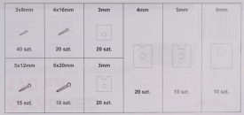 Set suruburi si saibe pentru caroserie auto 170 buc. TA4097 – Kraft&Dele