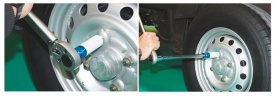 Set tubulare de impact pentru jante din aluminiu VERKE, 3 piese 17/19/21 mm, 1/2 inch, protecție pentru jantă - Img 7