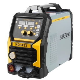 Spawarcă invertor KraftDele KD3433 MIG/MAG, MMA și Lift-TIG, 255A, cu funcție SYN MIG și FLUX