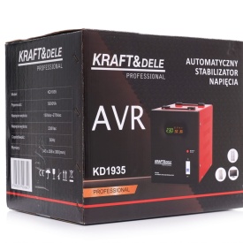 Stabilizator automat de tensiune AVR 5000VA 230V KraftDele KD1935 pentru protecția echipamentelor electrice și electronice - Img 9