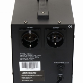 Stabilizator de tensiune AVR 2000VA 230V KraftDele KD1926, protecții multiple pentru aparate și echipamente electrice - Img 4
