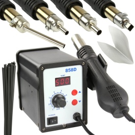 Stație cu aer cald Hot-Air 700W Mar-Pol M55950 pentru lipire, reparații service și prelucrare plastic, 100-500°C