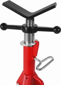 Stativ profesional pentru țevi KraftDele KD3512 – Capacitate 1340 kg, Înălțime reglabilă 71-132 cm, Suport industrial masiv - Img 3