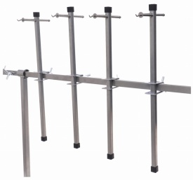 Stativ profesional pentru vopsitorie Kraft&Dele KD349 – Rotativ 360°, 6 Brațe de fixare, Mobil, Lungime 200 cm - Img 3