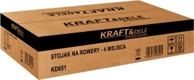 Suport metalic pentru 4 biciclete KraftDele KD651, rastel de parcare stabil cu ancorare și compatibilitate anvelope 35-60 mm - Img 8
