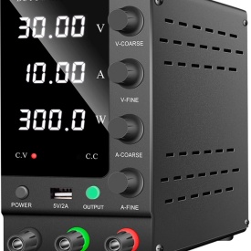 Sursă de alimentare de laborator MaxRom KD5871, reglaj precis 0-30V și 0-10A, cu afișaj pentru tensiune, curent și putere - Img 8