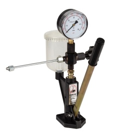 Tester pentru capete de injectoare diesel Mar-Pol M57686, 0-600 bar, cu manometru, rezervor și 2 adaptoare