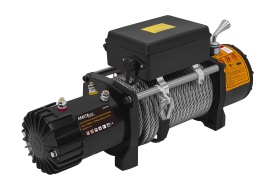 Troliu auto electric KraftDele KD2198, 5000W, 12V, tracțiune 13000 lbs / 5900 kg, cu cablu din oțel și telecomandă