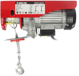 Troliu electric cu cablu Mar-Pol 300/600 kg, 1200 W, 230 V, ridicare 12 m/6 m, pentru garaj, atelier și șantier - Img 2