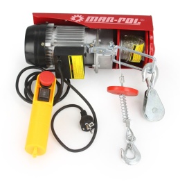 Troliu electric cu cablu Mar-Pol YT-150/300, 230V, 150/300 kg, 550W, pentru garaj, atelier și șantier - Img 6