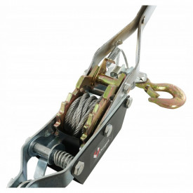 Troliu manual 2 tone cablu 2.5m 4.5mm winch VERKE V87255 - Img 3