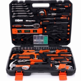 Trusă de scule KraftDele 168 piese KD10837 cu valiză de transport, chei, biți, șurubelnițe și accesorii complete