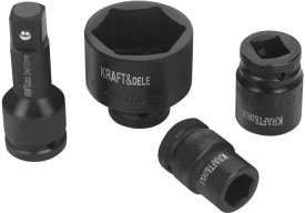 Trusă profesională de chei tubulare de impact 3/4" KraftDele KD11868 – 21 piese, 19-50 mm, Oțel Cr-Mo, Clichet și Antrenor T - Img 5