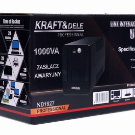 UPS 1000VA 600W KraftDele KD1927 cu afișaj LED, sursă de alimentare neîntreruptibilă pentru protecția echipamentelor sensibile - Img 11