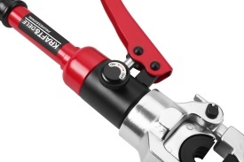 Zaciskarka hidraulică manuală pentru țevi PEX 12T 16-32 mm KraftDele KD5678, cu 11 seturi de bacuri - Img 9