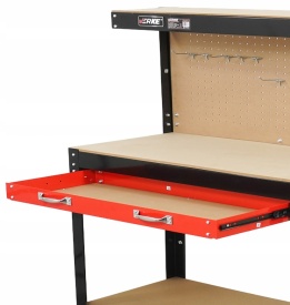 🧰 Banc de lucru cu sertar și panou de agățare – 120x60x150 cm, model VX83270 – Kraft&Dele