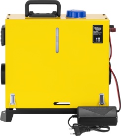 Aerotermă diesel staționară KraftDele 9 kW KD5966 cu panou LCD, telecomandă și evacuare direcționată pentru garaj și atelier - Img 4