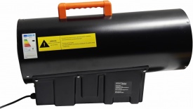 Aerotermă pe gaz 40 kW KraftDele KD11701 cu termostat, afișaj și reductor, pentru hale, ateliere și spații bine ventilate - Img 6