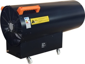 Aerotermă pe gaz LPG 100 kW KraftDele KD11707 cu termostat automat, reductor și furtun pentru încălzirea spațiilor mari - Img 2